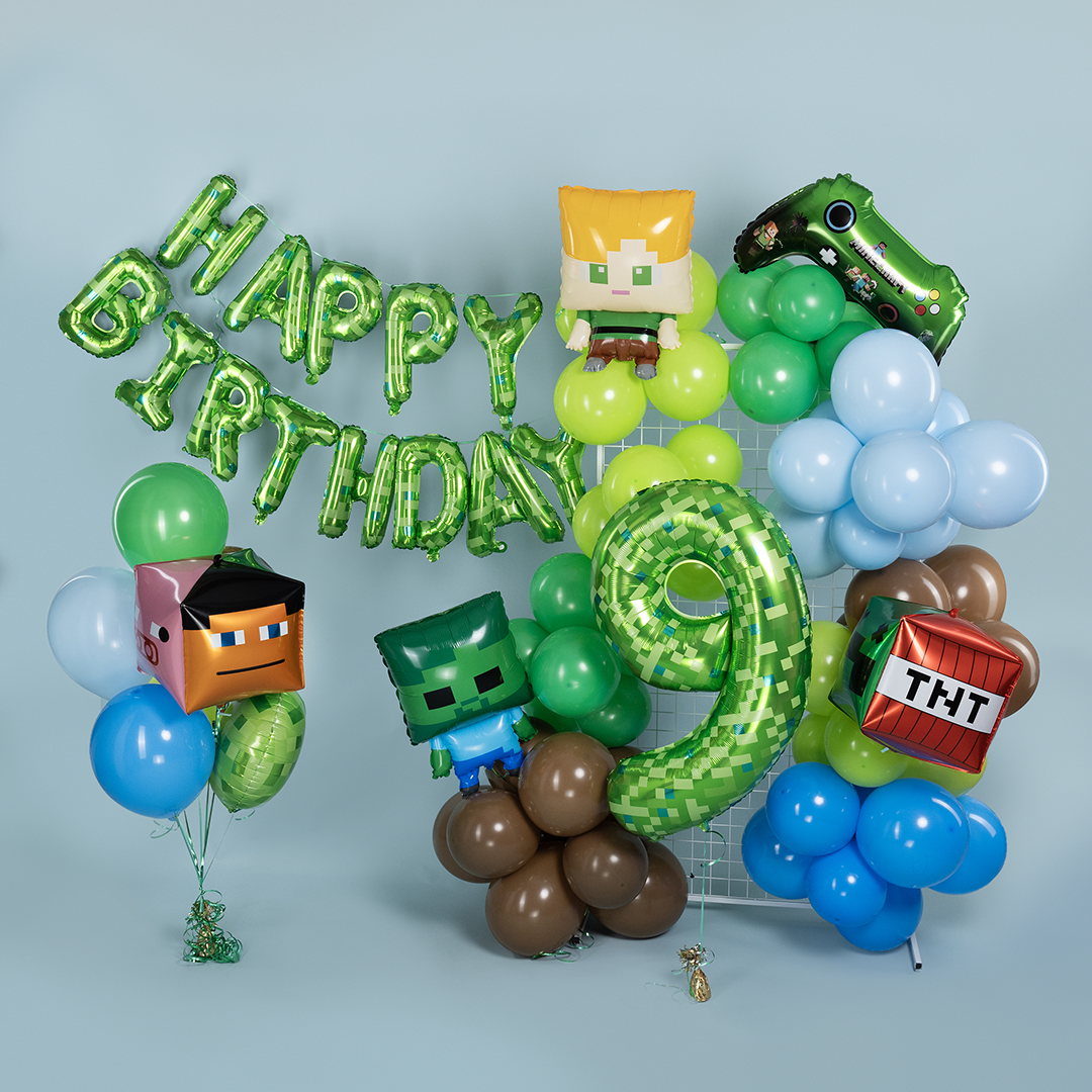 Шар (27''/69 см) Фигура, Геймпад, Пиксели, 1 шт. в уп.