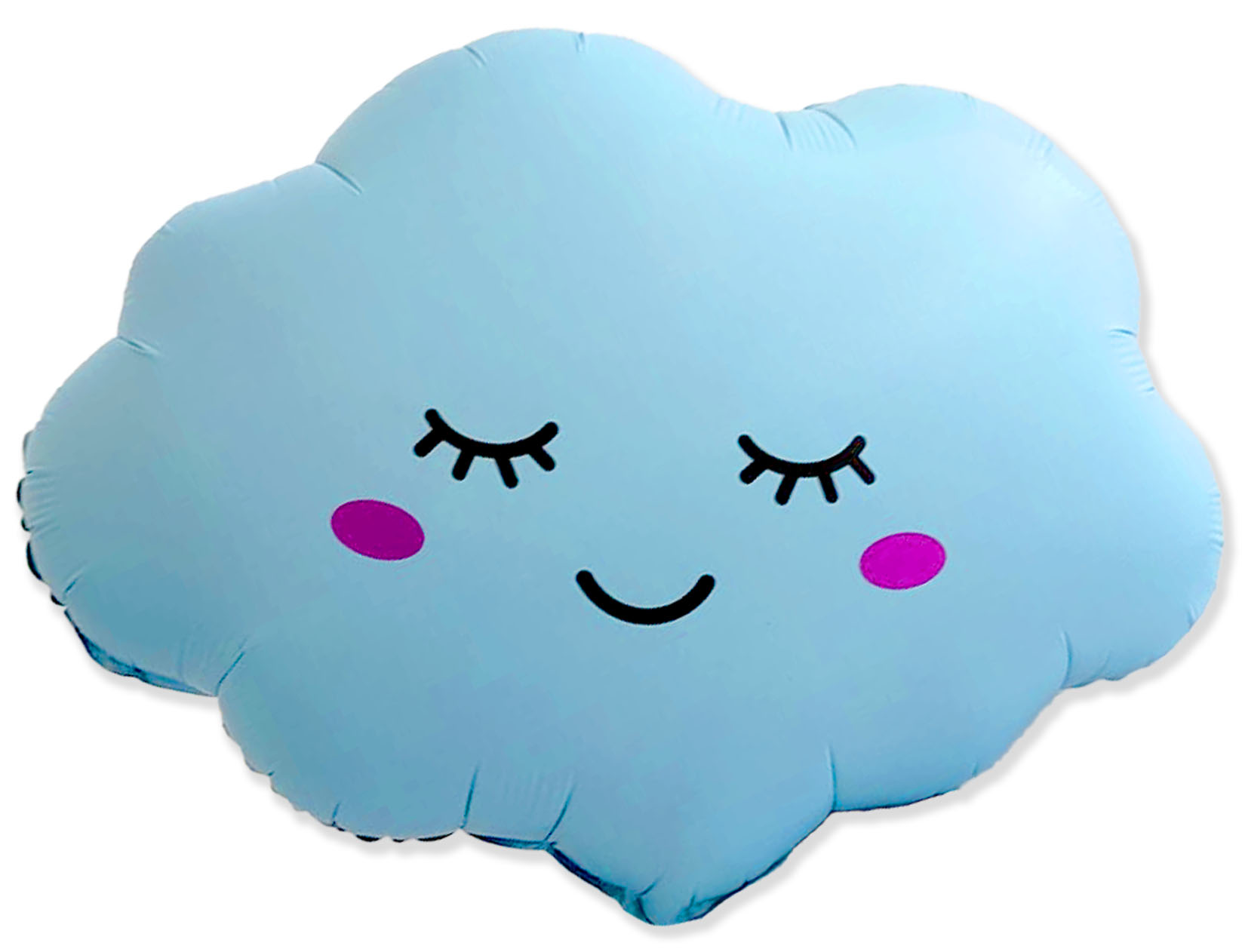 Шар (27''/69 см) Фигура, Облако, Светло-голубой, Матовый, 1 шт.