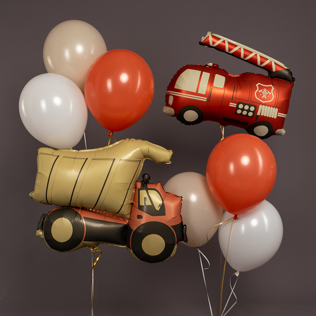 Шар (29''/74 см) Фигура, Самосвал, Сатин, 1 шт. в уп.