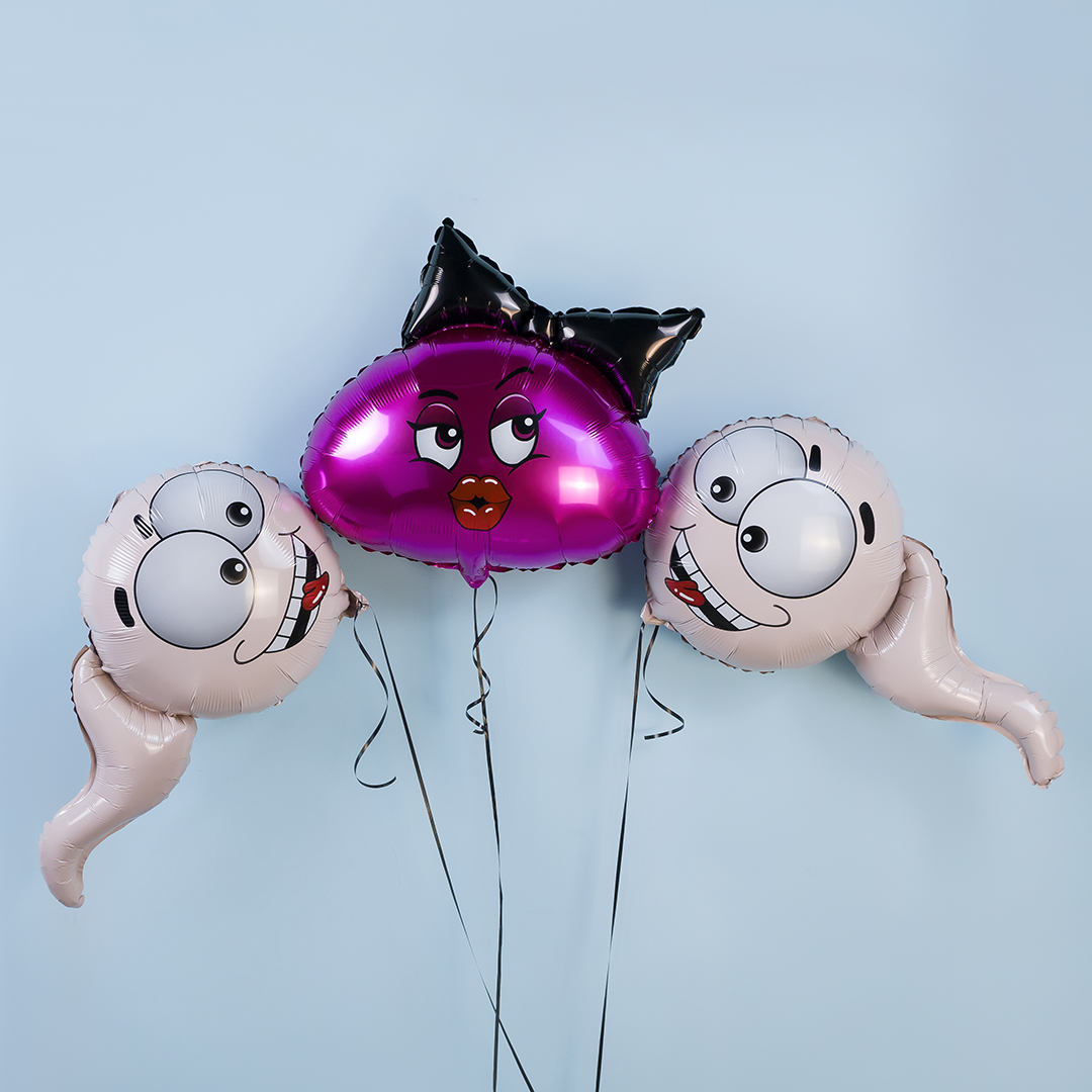 Шар (23''/58 см) Фигура, Мадам с бантом, 1 шт.