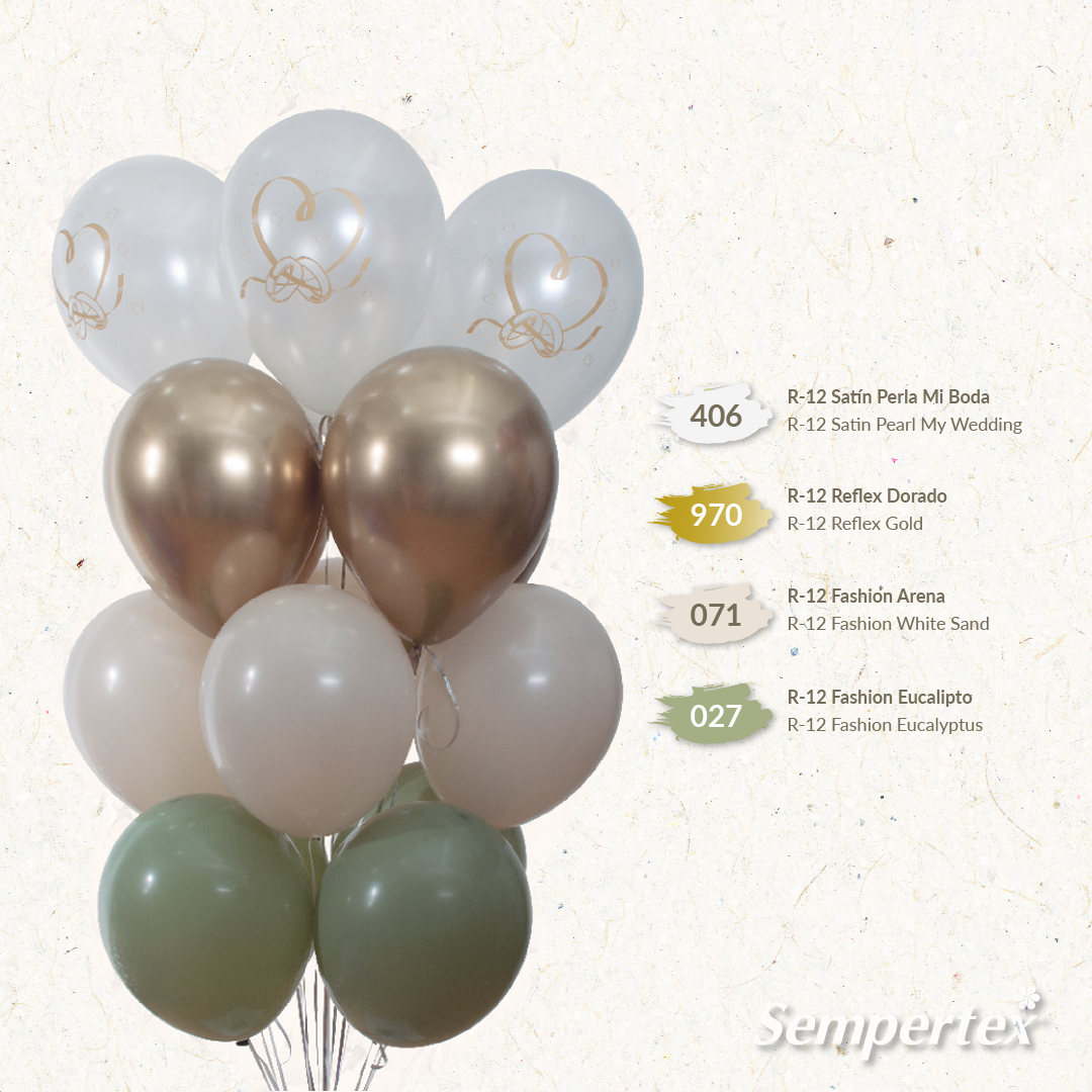 Шар (12''/30 см), Эвкалипт (027), пастель, 50 шт.