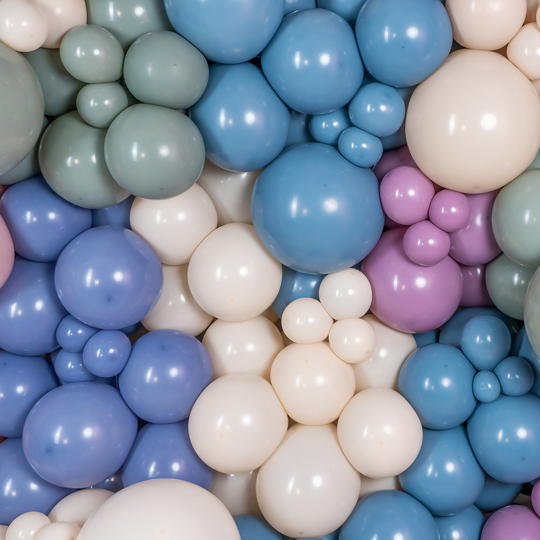 Шар (5''/13 см), Индиго, пастель ретро, 100 шт.