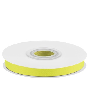 Лента атласная (0,7 см*22,85 м) Желтый неон, 1 шт.