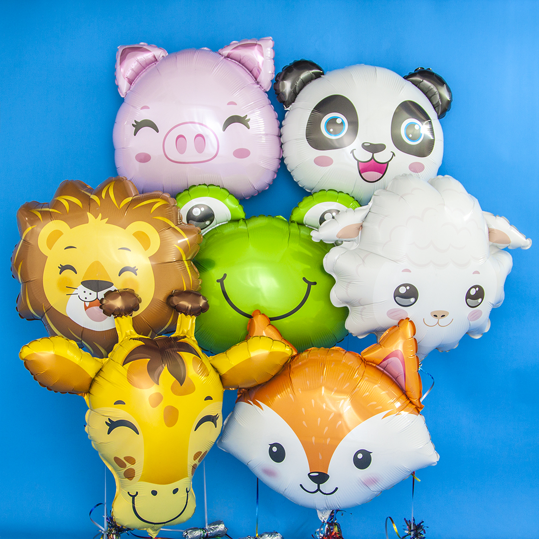 Шар (27''/69 см) Фигура, Голова, Веселая Лягушка, 1 шт.