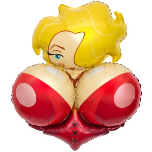 Шар (31''/79 см) Фигура, Мадам Си-Си (надув воздухом), 1 шт. в уп.