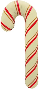 Шар (33''/84 см) Фигура, Леденец трость (надув воздухом), Сатин, 1 шт. в уп.