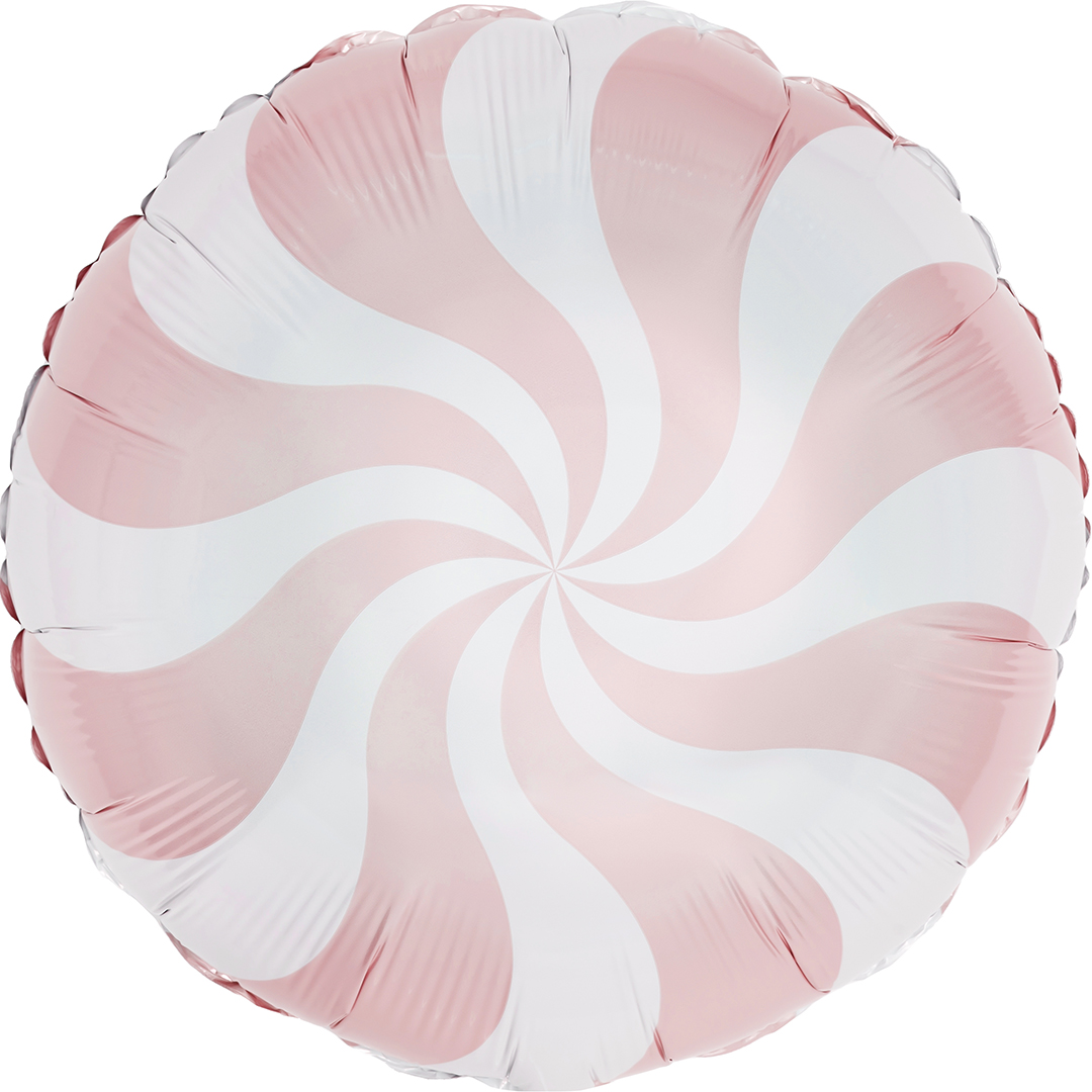 Шар (18''/46 см) Круг, Леденец, Персиковый, Макарунс, 1 шт.