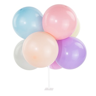 Фиксатор для шаров Цветок 3D, 10,5 см, с держателем, 30 см. Прозрачный, 1 шт.