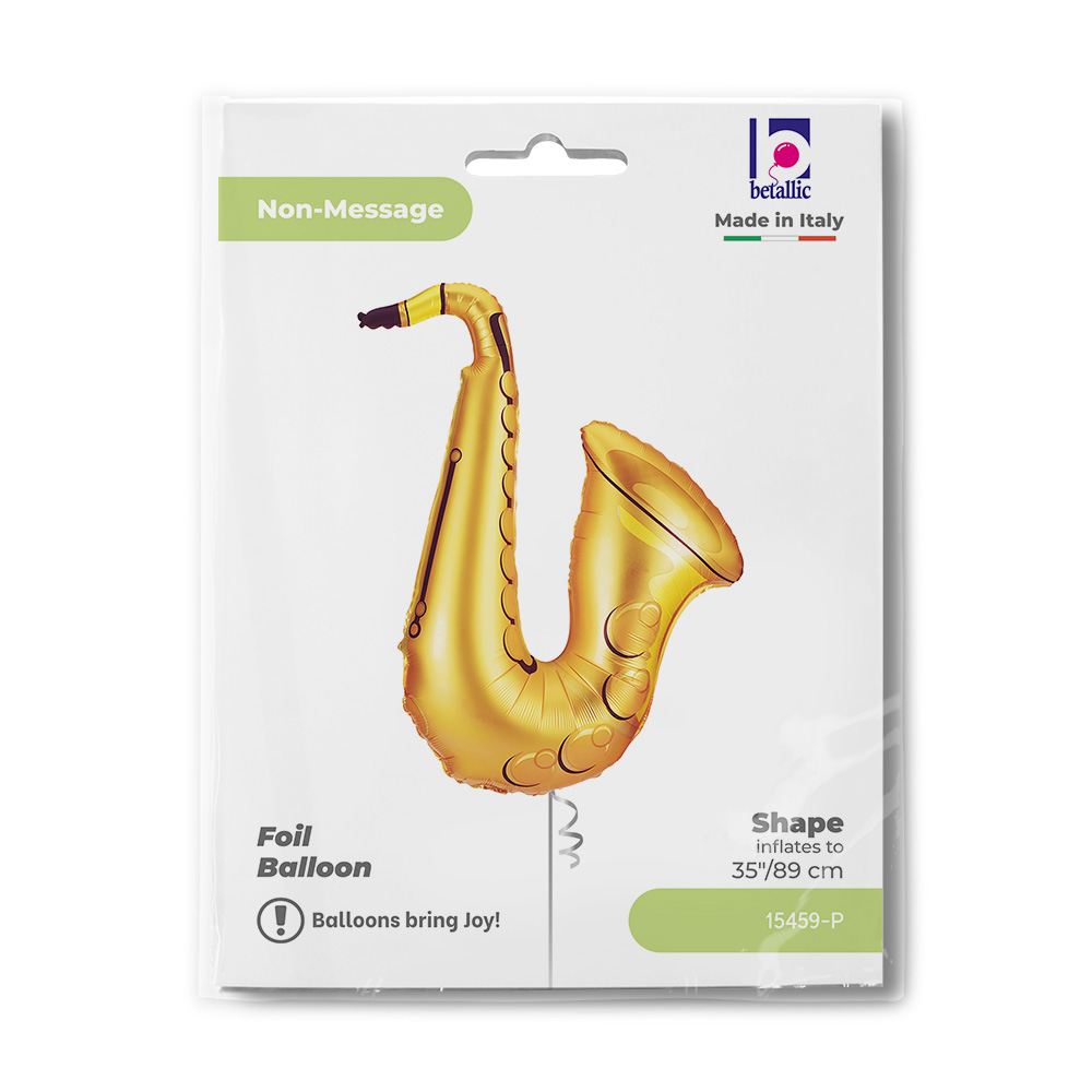 Шар (35''/89 см) Фигура, Саксофон, 1 шт. в уп.