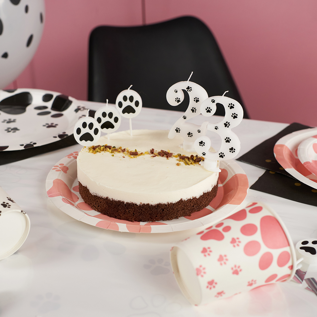 Свеча Цифра, 3 Лапки, 8 см, 1 шт. с держат.