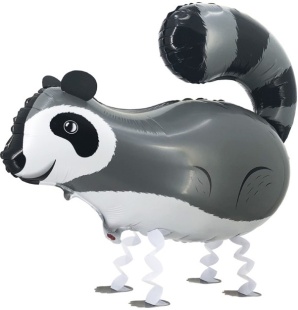 Шар 3D (27''/69 см) Ходячая Фигура, Барсук, 1 шт.