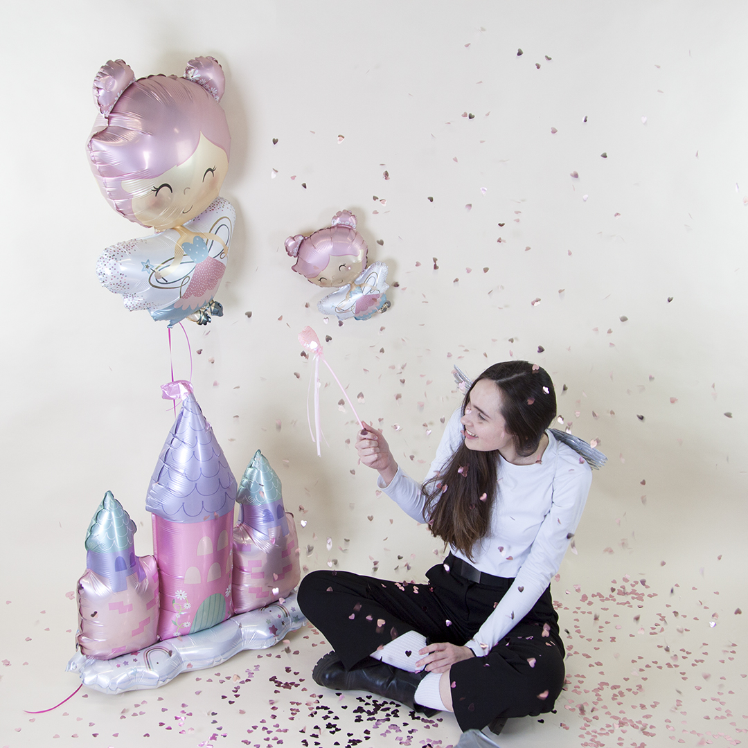 Шар (14''/36 см) Мини-фигура, Маленькая Фея, 1 шт.