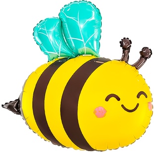 Шар (32''/81 см) Фигура, Милая пчела, 1 шт.