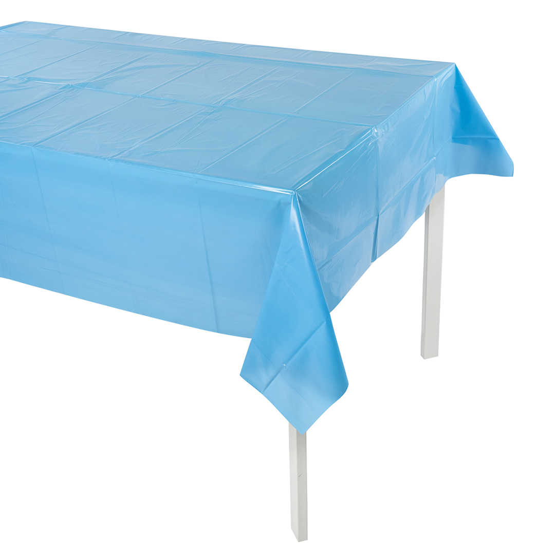 Скатерть одноразовая, Голубой, 120*160 см, 1 шт.