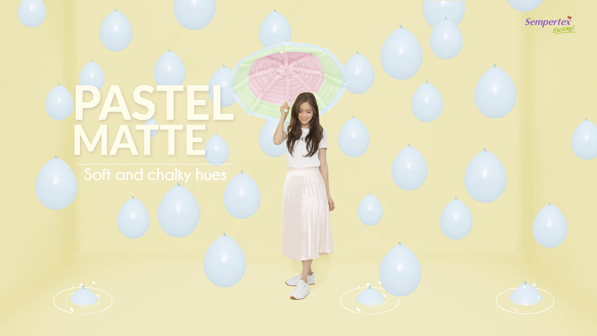 Шар (12''/30 см), Нежно-голубой (640), макарунс, 12 шт.