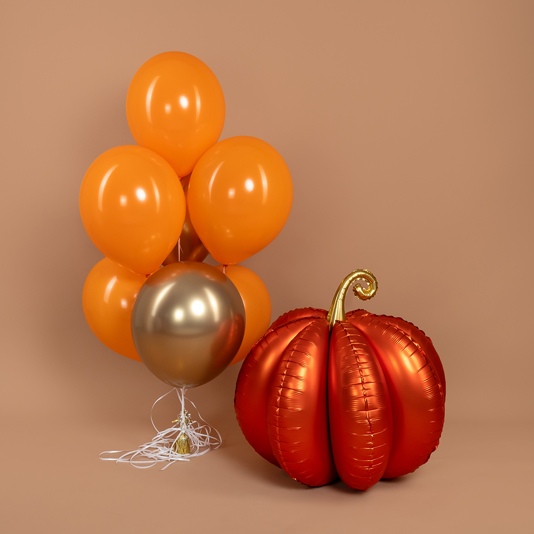 Шар (22''/56 см) Фигура 3D, Тыква, 1 шт. в уп.