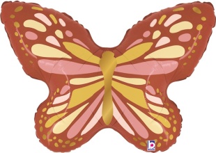 Шар (13''/33 см) Мини-фигура, Бабочка Бохо, 1 шт.