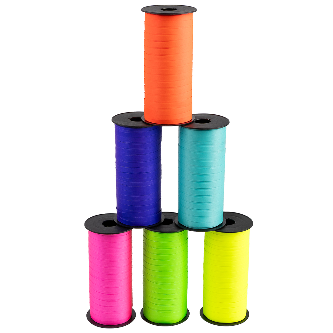 Лента полипропиленовая (0,5 см*100 м) Зеленый, Неон, 1 шт.