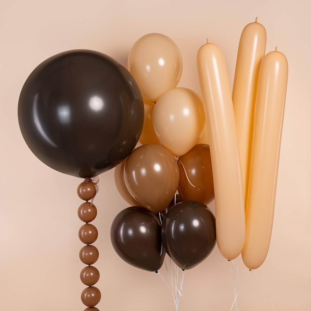 Шар (6''/15 см) Линколун, Мокко (070), пастель, 100 шт.
