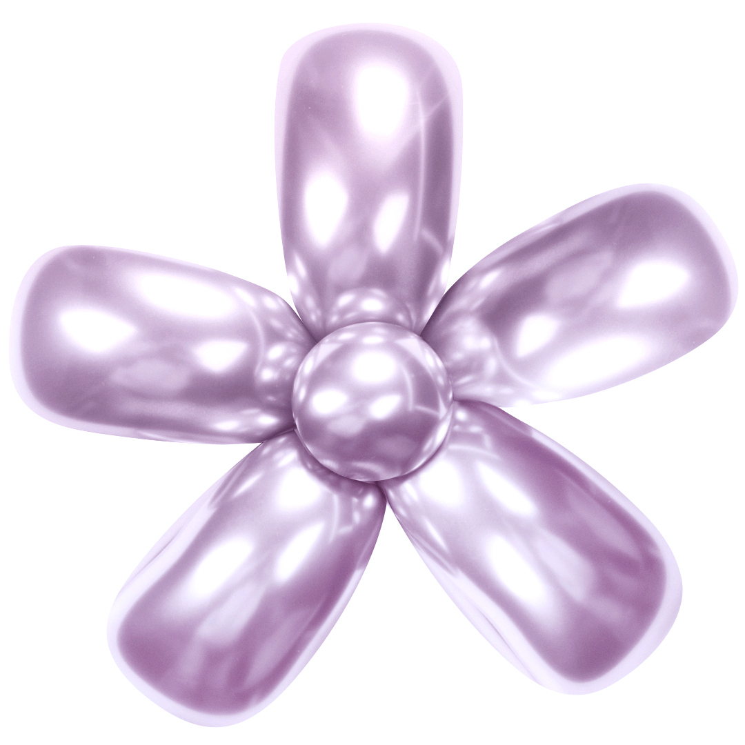 Шар (2''/5 см) ШДМ, Сиреневый, хром, 50 шт.