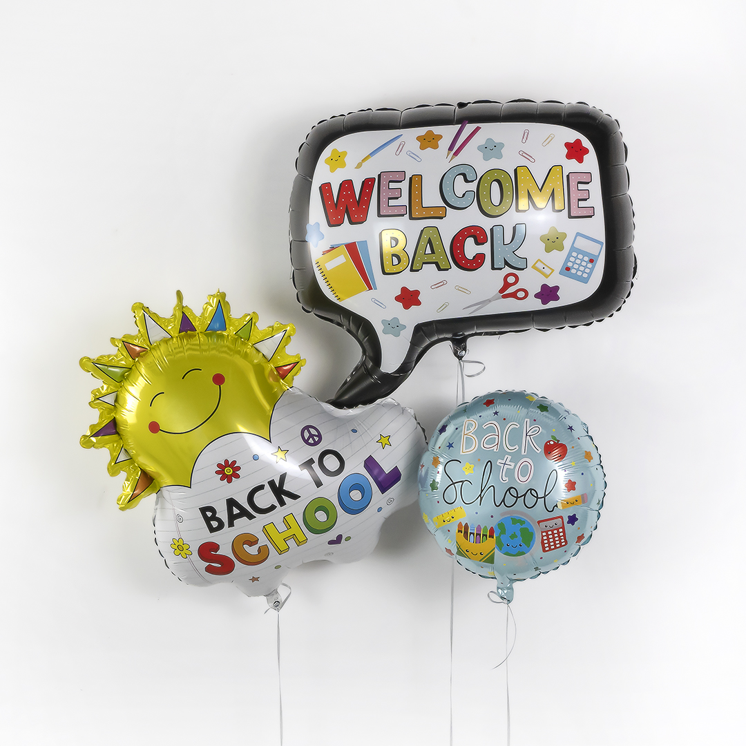 Шар (31''/79 см) Фигура, Солнце, Снова в Школу, 1 шт.