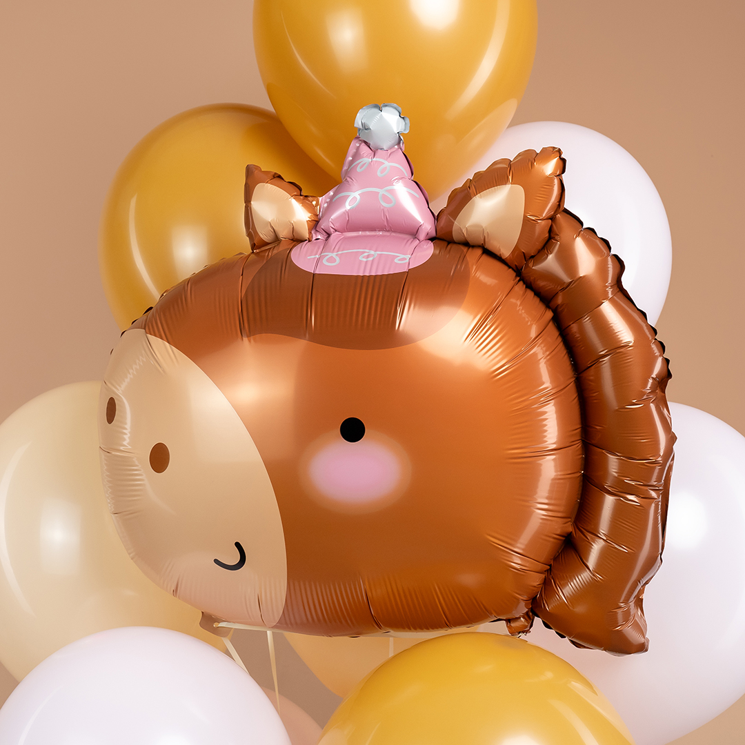 Шар (25''/64 см) Фигура, Лошадка в колпачке, 1 шт.