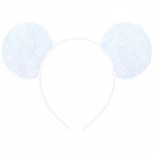 Ободок, Мышка, Белый, 1 шт. 