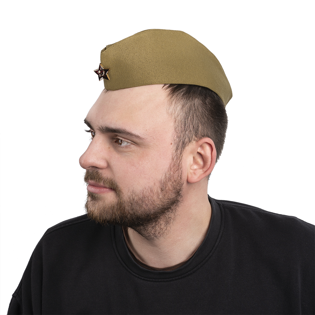 Пилотка военная, со звездой,  разм., 1 шт. 