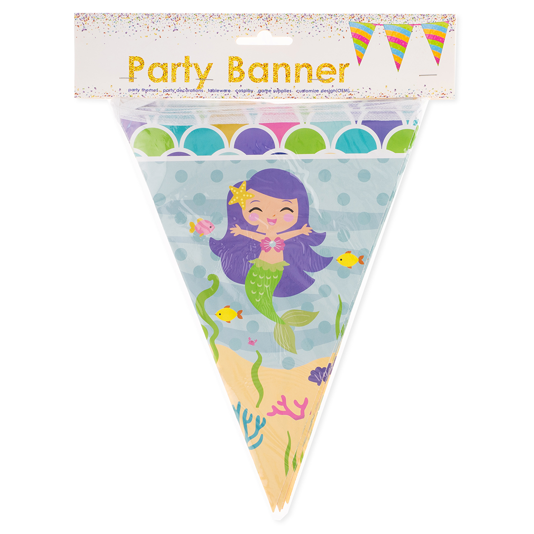 Гирлянда Флажки, Русалочка, 300 см, 1 шт.