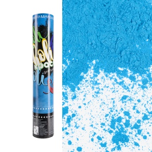 Пневмохлопушка (12/30 см), Краска Холи, Голубой, 1 шт.