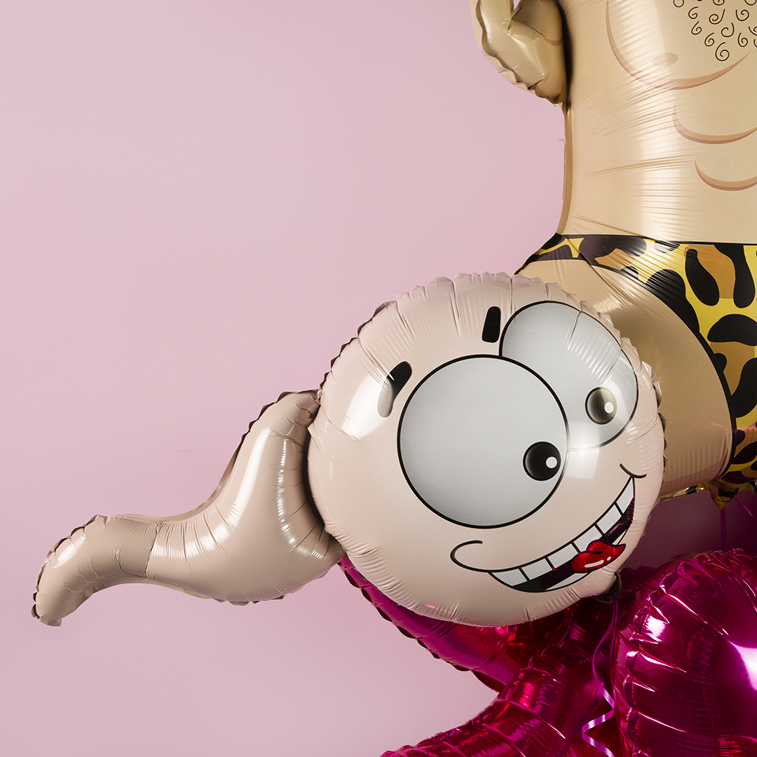 Шар (27''/69 см) Фигура, Головастик, 1 шт.