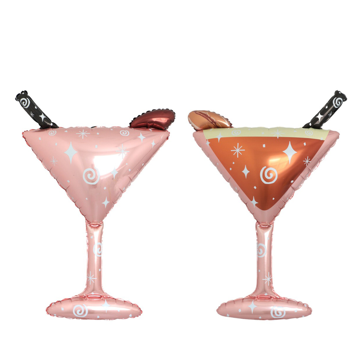 Шар (44''/112 см) Фигура, Бокал Мартини, Розовый, 1 шт.