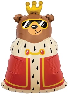Шар (31''/79 см) Фигура, Король дня, 1 шт. в уп.