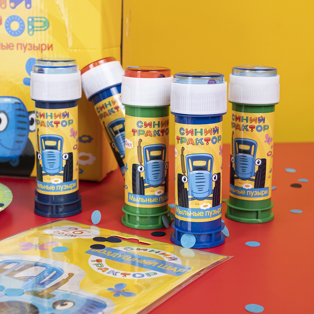 Мыльные пузыри Синий трактор, 60 мл. 36 шт.