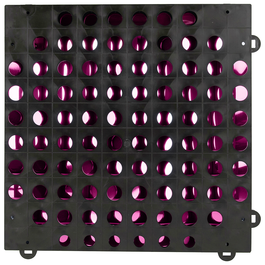 Декоративная панель Пайетки, 30*30 см. Фуксия, Металлик, 1 шт.