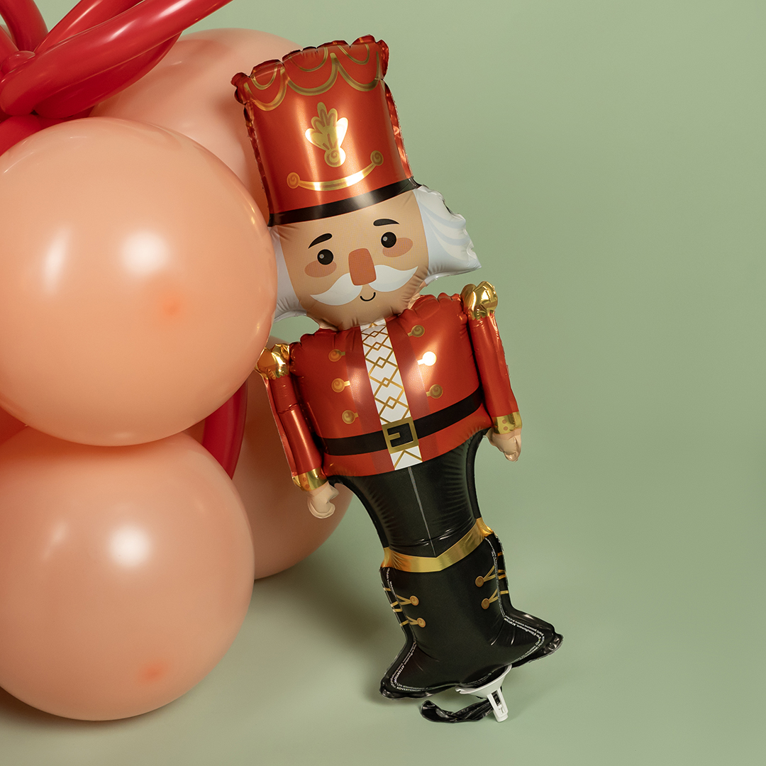 Шар (16''/41 см) Мини-фигура, Щелкунчик, Красный, 1 шт.