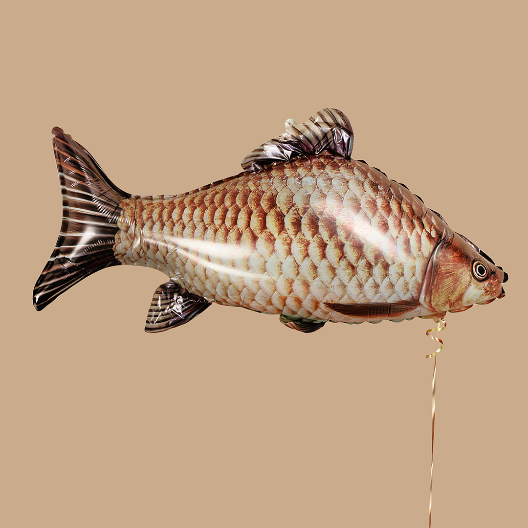 Шар (33''/84 см) Фигура, Рыба, 1 шт. в уп.