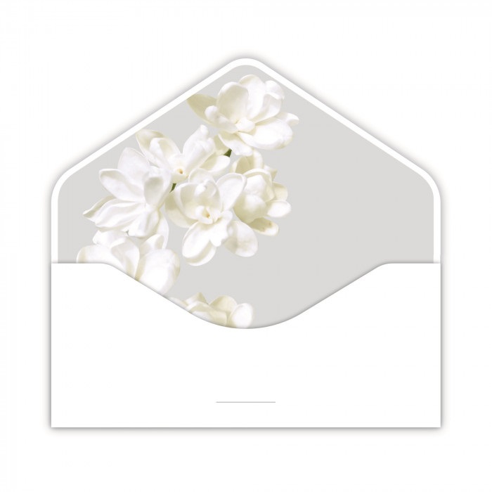 Конверт из дизайнерской бумаги, Свадебные кольца, Металлик, 1 шт.