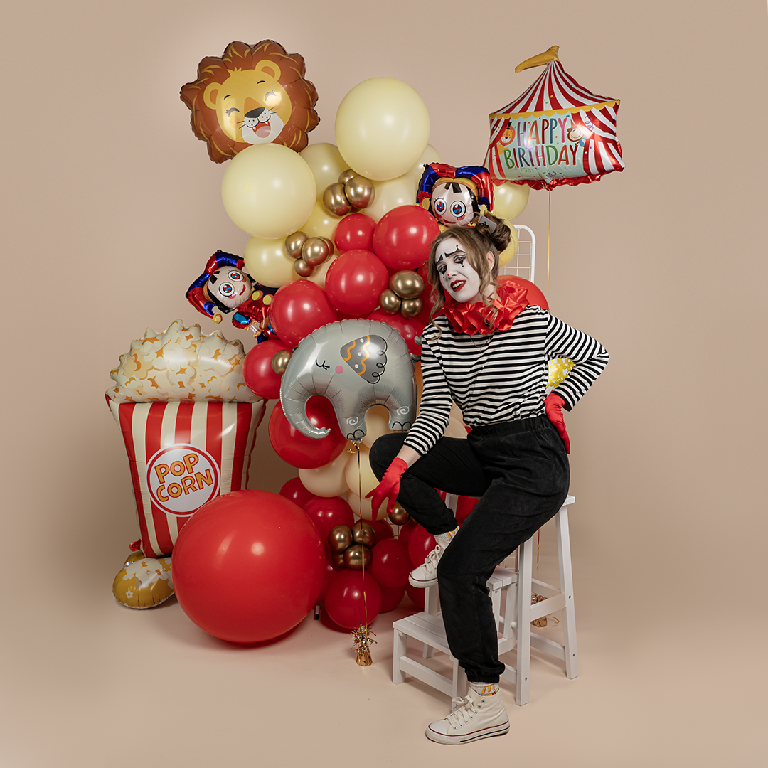 Шар (28''/71 см) Фигура, Удивительный цирк (надув воздухом), 1 шт.