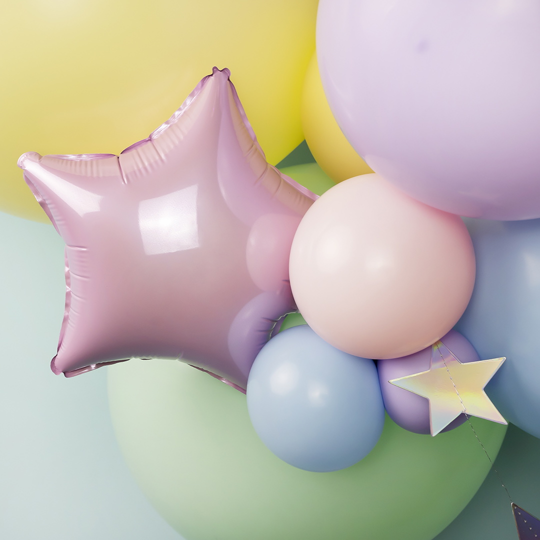 Шар (18''/46 см), Светло-сиреневый, макарунс, 10 шт.