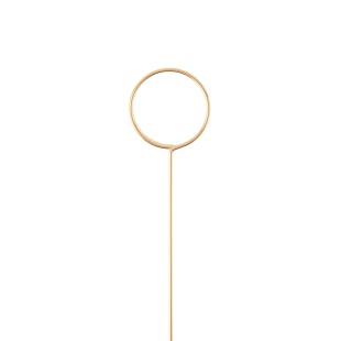 Топпер для открыток в букет, Круг, Золото, 3*34 см, 10 шт.