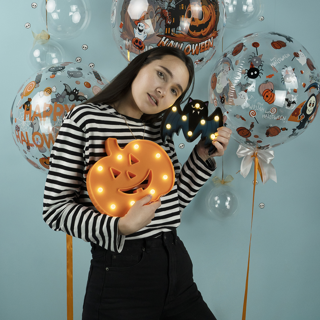 Световая фигура Летучая мышь, 15,5*18 см. Черный, 1 шт.