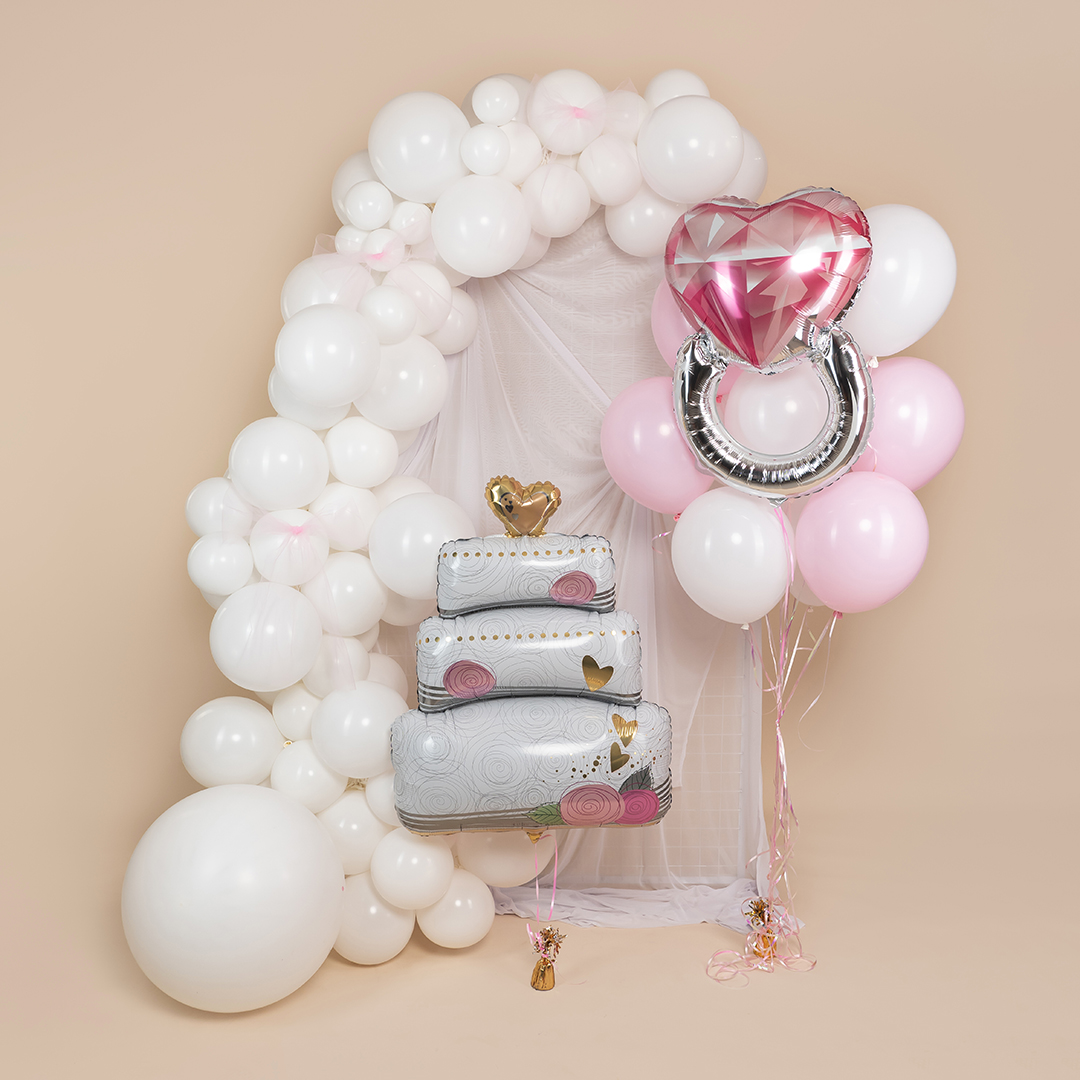 Шар (12''/30 см), Белый, пастель, 100 шт.