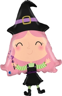 Шар (14''/36 см) Мини-фигура, Маленькая ведьмочка, 1 шт.