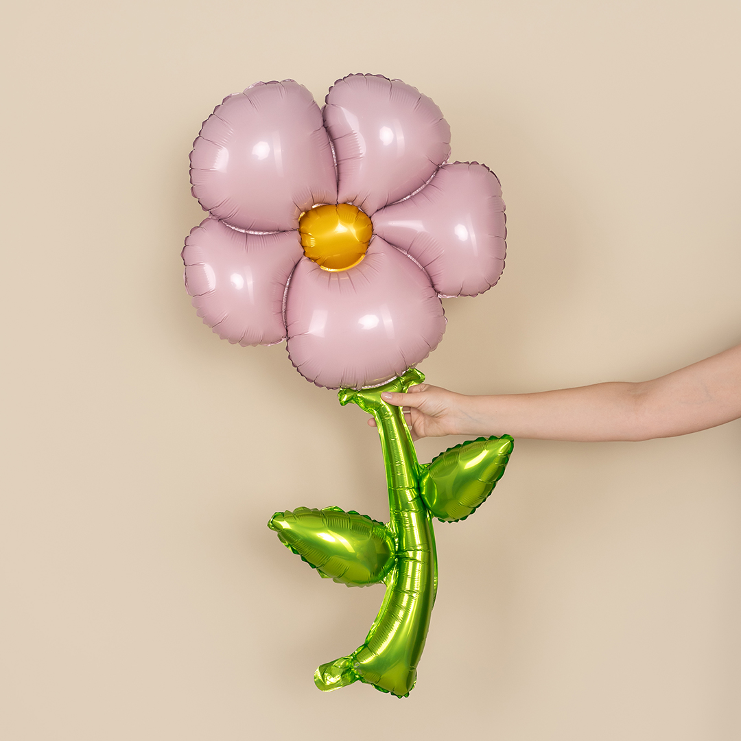 Шар (43''/109 см) Цветок, надув воздухом, Розовый, 1 шт.