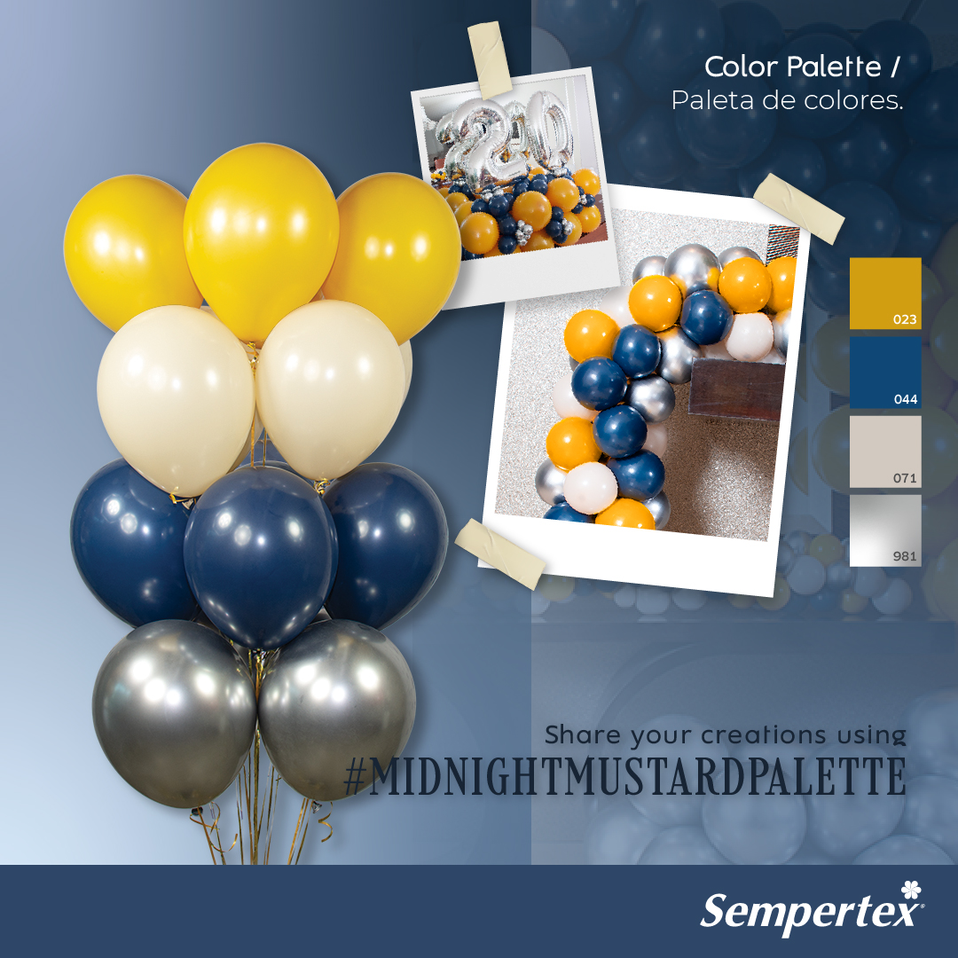 Шар (12''/30 см), Темно-синий (044), пастель, 50 шт.