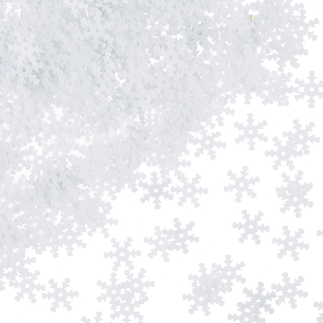 Конфетти Снежинки, Белый, 1,3 см, 20 г.