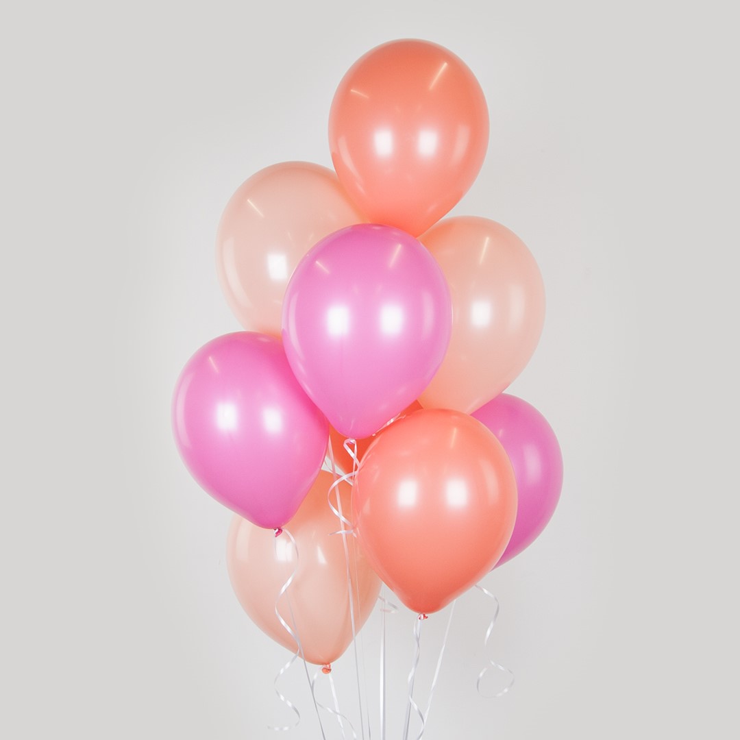 Шар (12''/30 см), Коралл, пастель ретро, 100 шт.