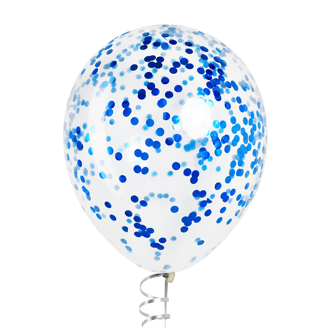 Конфетти фольга Круг, Королевский синий, Хром, 1 см, 50 г.