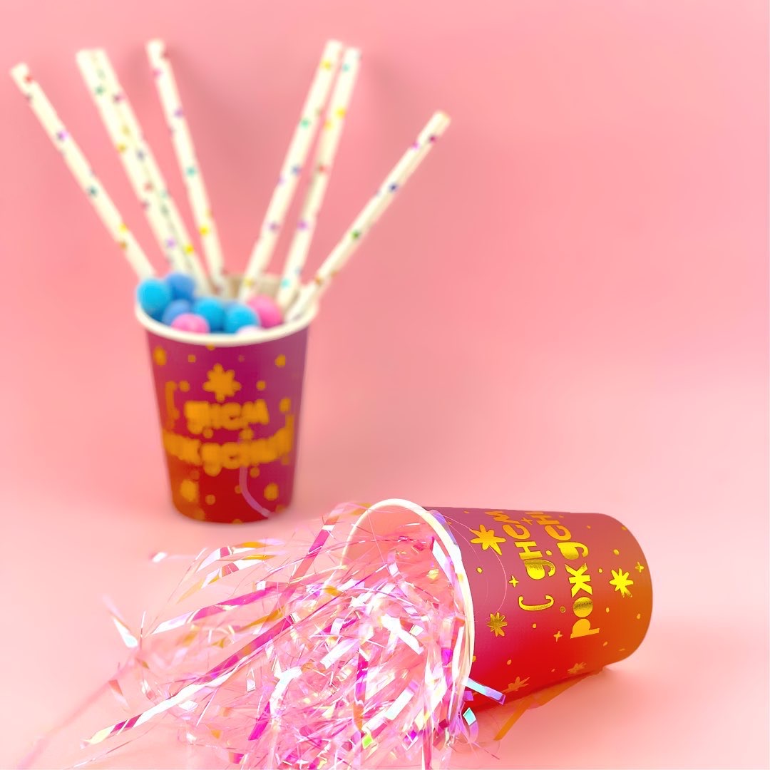 Стаканы (250 мл) Заря и Звезды, Металлик, 6 шт.